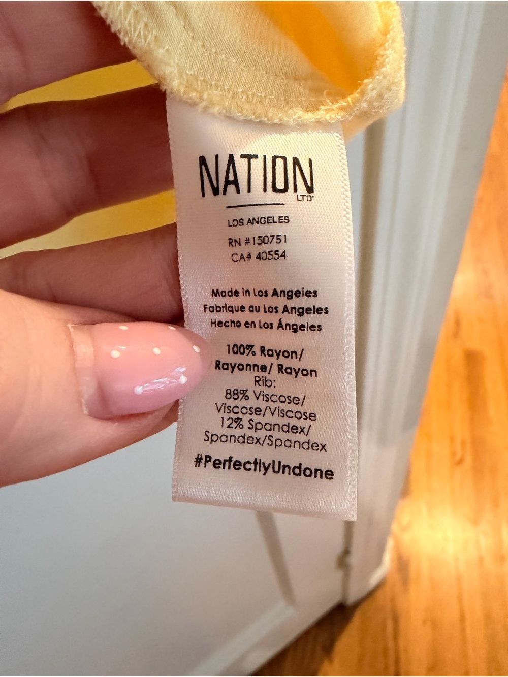 Nation LA Marie Satin Boxy Tee in Butter Yellow Small - Picture 4 of 6